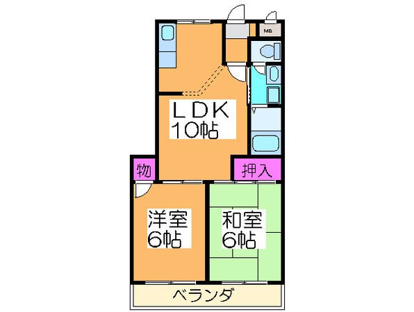 ヴィアンテ住之江の物件間取画像